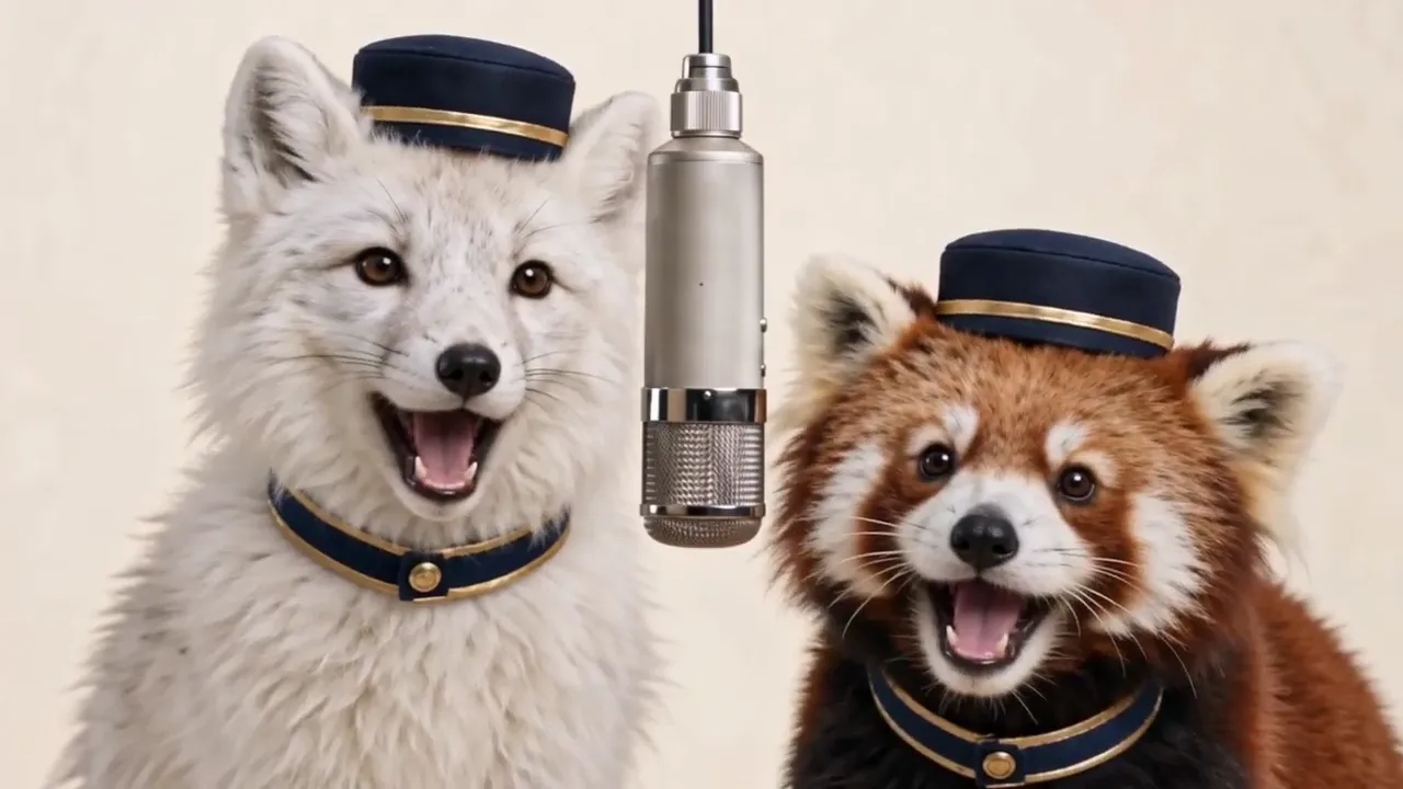 Bellhop Fox & Red Panda scene reference